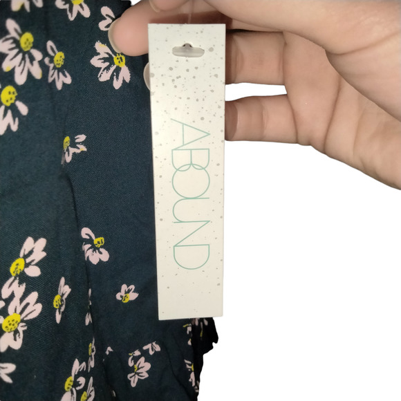 ABOUND Women's Tank Top Blouse Pink Floral Moxie Sleeveless Navy Size M NWT - Picture 7 of 8